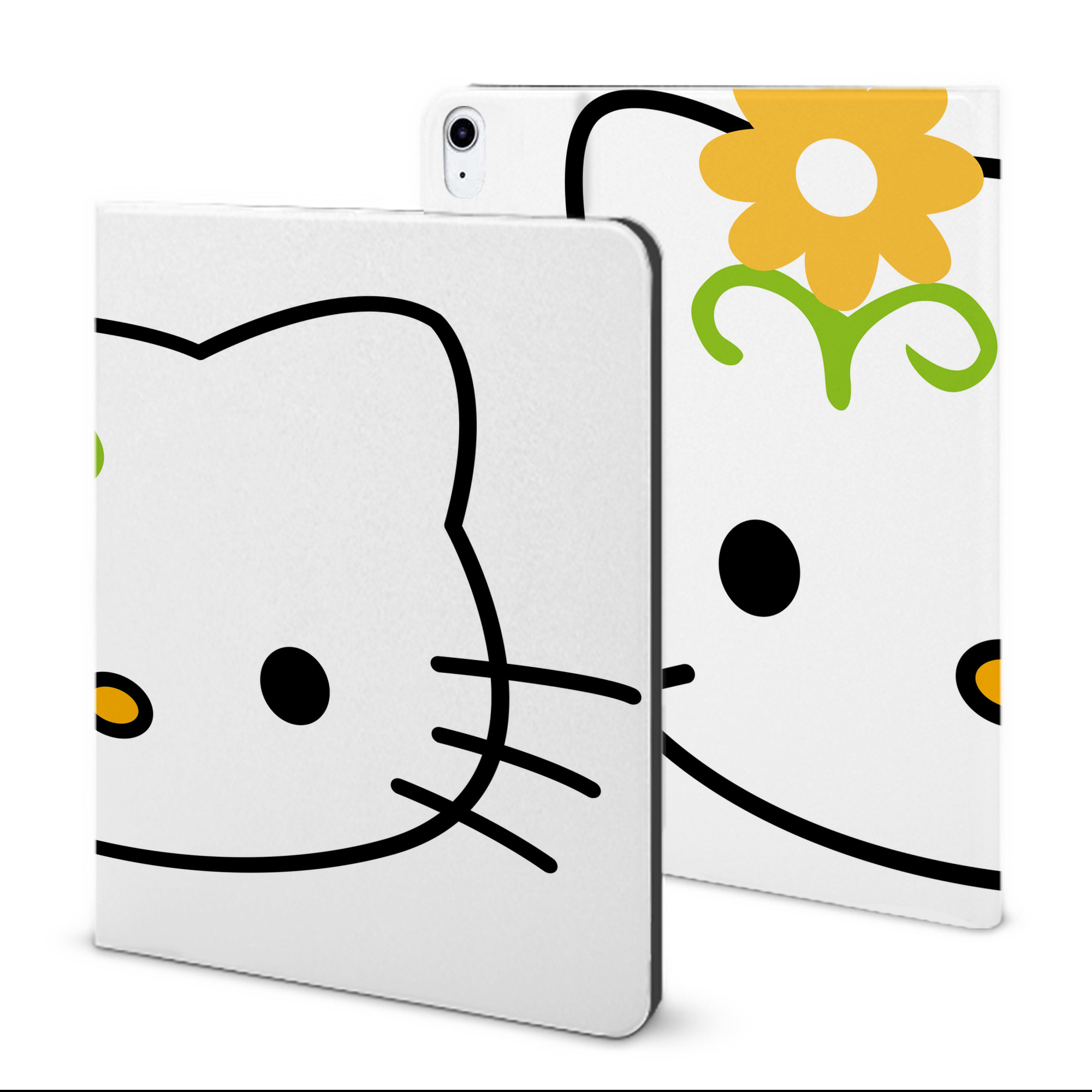 （画像用） Hello Kitty ハローキティ IPad ケース ブック型 PUレザー TPU 耐衝撃 軽量 薄型 ペン収納なし 全面保護 IPad 各モデル対応
